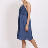 Self Stripe Frilly Nightie Ocean