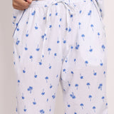 Close-up of elasticised waistband and drawcord on Hamptons PJ pants, part of sleepwear collection.