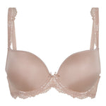 Flat lay of LingaDore Daily Smooth Gel Push Up Bra in Blush, moulded cup close-up product image.