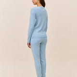 Cosy Pointelle LS Top and Jogger Winter Blue