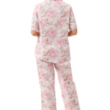 Lauren Cotton Long Button Front PJ Pink