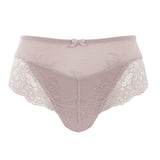 Flat lay of Ana Brief Vintage laid flat, highlighting lace details and flattering mid-rise cut.