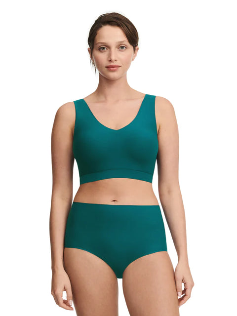 Soft Stretch Padded Top Oriental Green