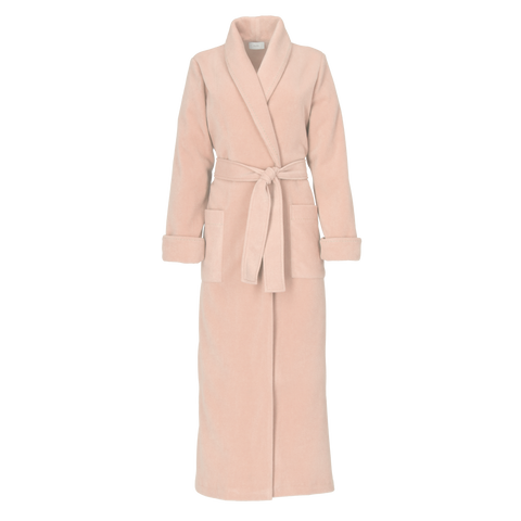 Ruth Luxury Plush Long Robe Beige