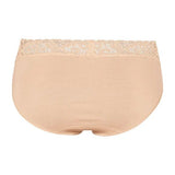 Hanro Moments Midi Lace Top Briefs Beige