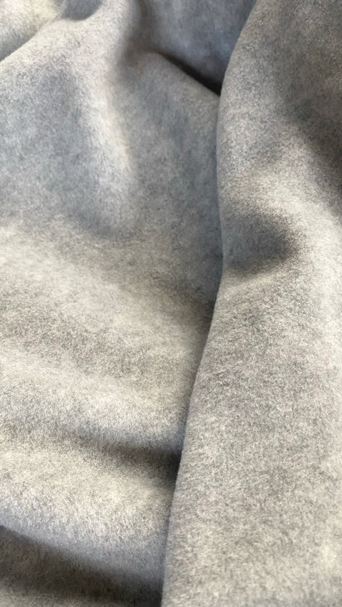 Ruth Luxury Plush Long Robe Grey Chine