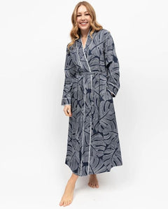 womens cotton  modal dressing gown. cotton modal bathrobe australia. cotton long sleeve robe