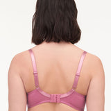 Back view of the Brooklyn Plunge T-Shirt Bra Gardenia from The Foundation – double-lined mesh band and adjustable straps.