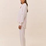 Supersoft Waffle Open Collar Lounge Set Winter Rose
