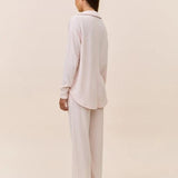 Supersoft Waffle Open Collar Lounge Set Winter Rose