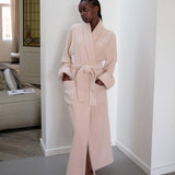 Ruth Luxury Plush Long Robe Beige