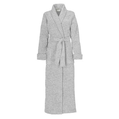 Ruth Luxury Plush Long Robe Grey Chine