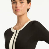 India Hicks Border Surf Suit Black