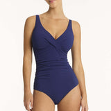 Messina Cross Front Multifit One Piece French Navy