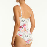 Belle Twist Front Multifit One Piece Swimsuit Coconut