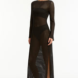 India Hicks Lace Cover Up Dress Black