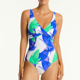 Sublime Cross Front Multifit One Piece Swimsuit Blue