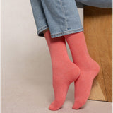 Wool Cashmere Socks Mid Apricot