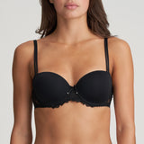 Front view of the bra emphasizing the lift and feminine shape of the balcony cut.