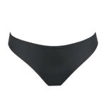 Flat lay of Marie Jo Tom Rio Brief in Charcoal from The Foundation, featuring minimal lines and ultra-soft stretch fabric.
