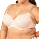 Side profile of Triumph’s Teint T-Shirt Bra with light padding and smooth underwire design—available from The Foundation.