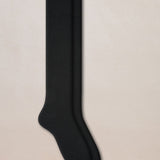 Wool Cotton Doubleface Socks Long Noir