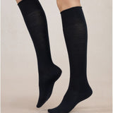 Wool Cotton Doubleface Socks Long Marine