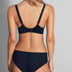 Back view of Empreinte Lauren Shorty Brief Night Magic on model highlighting seamless back and comfortable coverage.