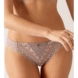 Cassiopee Thong Brief Rose Sauvage