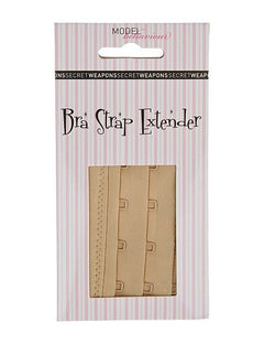 Packaging of the 2 Hook Bra Extender Nude at The Foundation, showing a handy bra accessory to add extra comfort and adjustability to two-hook bras.