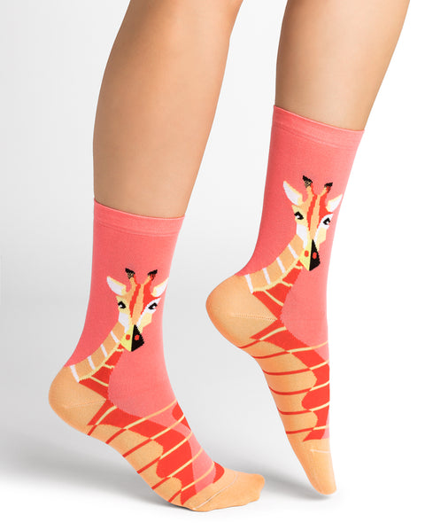 Cotton Giraffes Pattern Sock