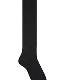 Wool Cotton Doubleface Socks Long Noir