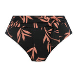 Luna Bay High Waist Bikini Brief Lacquered Black