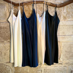 Lotus Silk Kelly Short Chemise Nightdresses in various colours