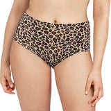 Soft Stretch Full Brief Leopard Black