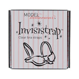 Invisistrap Clear Bra Straps by Secret Weapons in packaging – transparent, adjustable support for convertible bras.