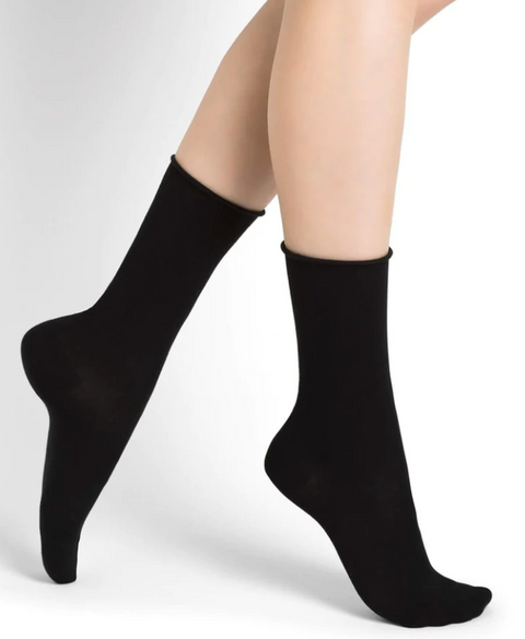 Velvet Cotton Socks Noir