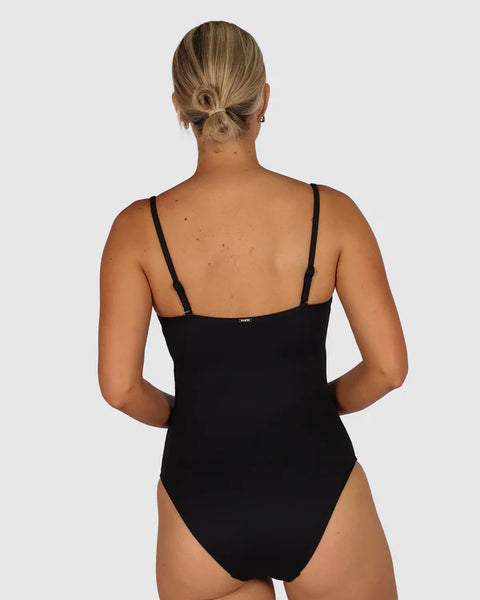 Chloro D.DD Mould One Piece Swimsuit Black