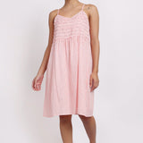 Passionflower Frilly Nightie Coral Stripe