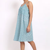 Bloom Frilly Nightie Aqua Small Floral