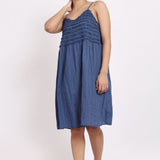 Self Stripe Frilly Nightie Ocean