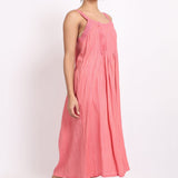 Self Stripe Strappy Nightie Coral