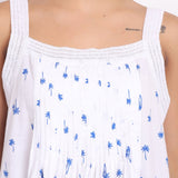 Palm Print Strappy Nightie Navy Palm Print