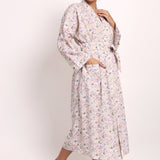 Gatsby Robe Sage/Pink Floral