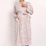 Gatsby Robe Sage/Pink Floral
