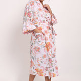 Passionflower Kimono Coral Print