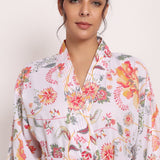 Passionflower Kimono Coral Print