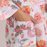 Passionflower Kimono Coral Print