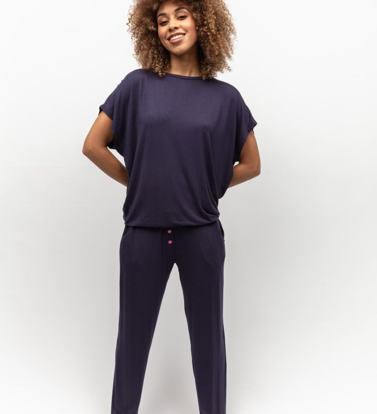 Womens Soft modal Navy Lounge Set
