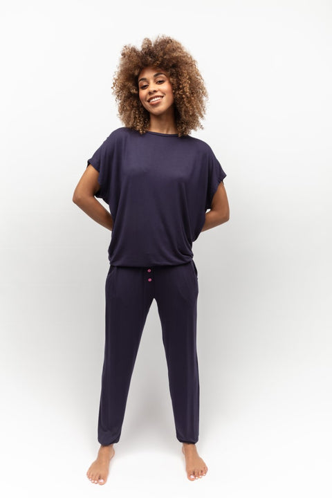 Womens Soft modal Navy Lounge Set